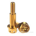 Індывідуальная апрацоўка тытанавай фланцавай галоўкі Hex Bolt